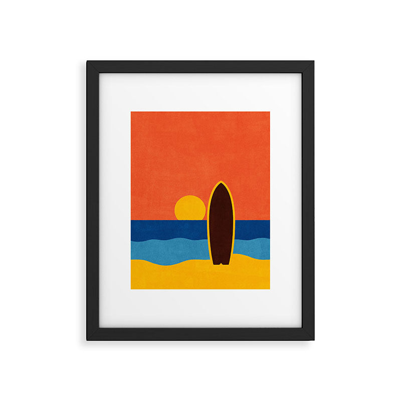 LANDSHAPES - Beach - sunset Framed Art Print Gallery Image 5