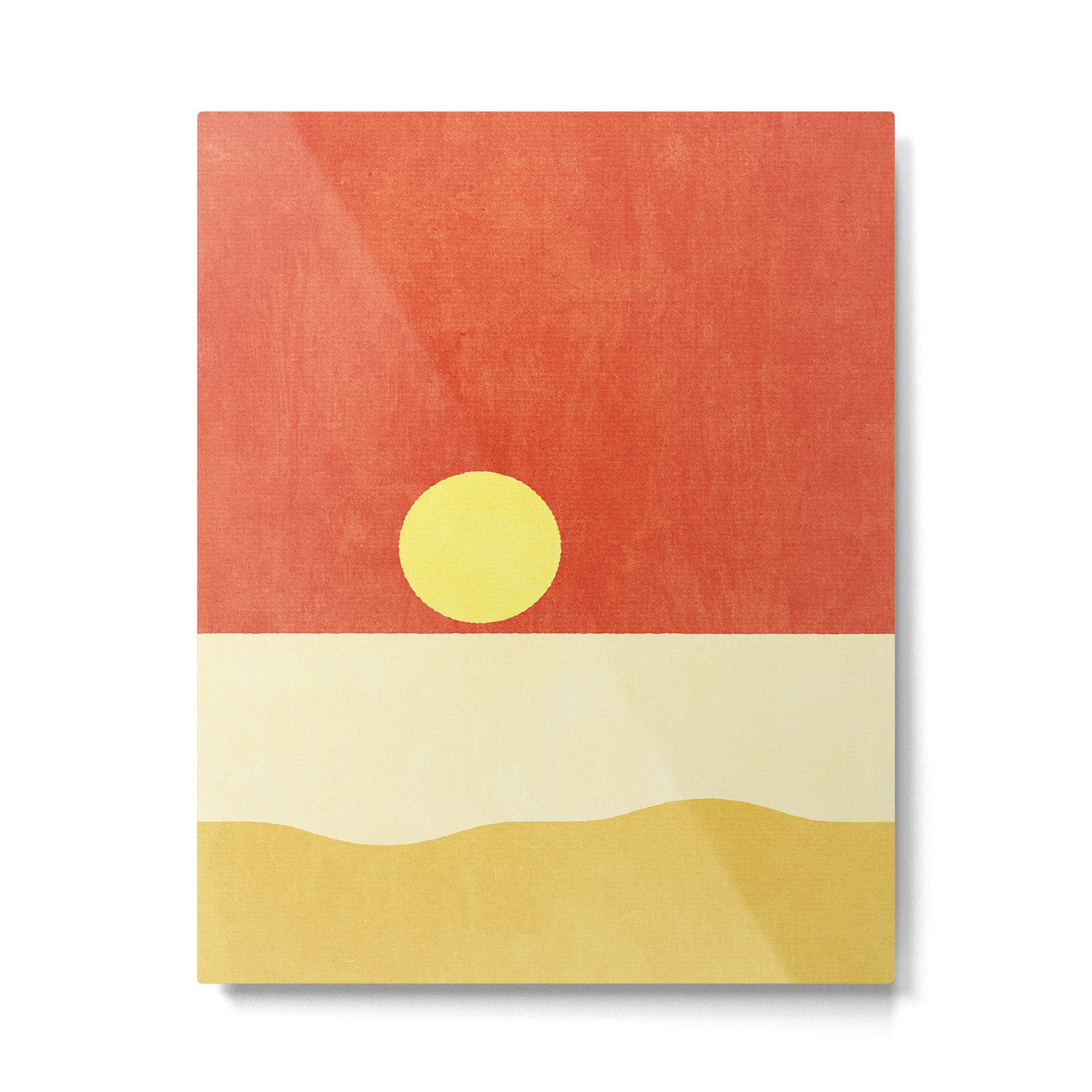 LANDSHAPES / Beach - Sunset Metal Print Gallery Image 4