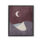 LANDSHAPES / Desert - Night Framed Canvas Print Gallery Image 6