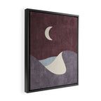 LANDSHAPES / Desert - Night Framed Canvas Print Gallery Image 2