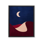 LANDSHAPES - Desert - night Framed Canvas Print Gallery Image 6