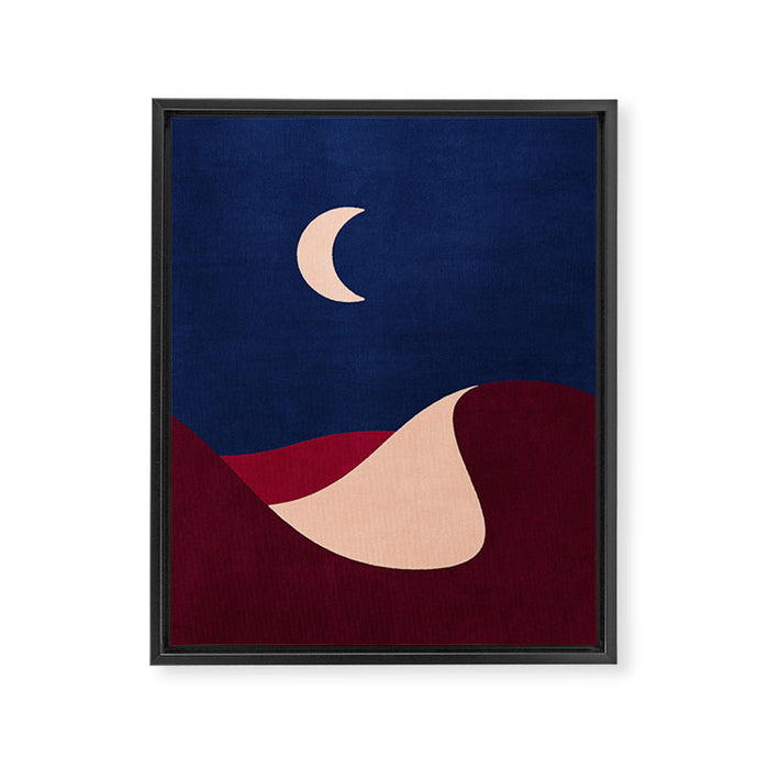 LANDSHAPES - Desert - night Framed Canvas Print Gallery Image 1