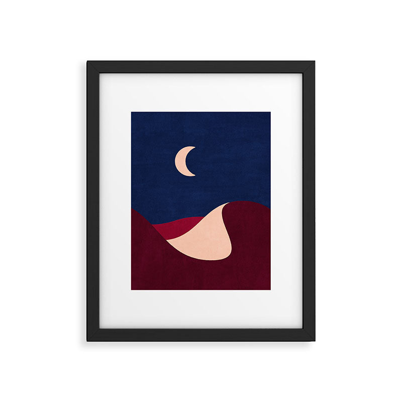 LANDSHAPES - Desert - night Framed Art Print Gallery Image 5