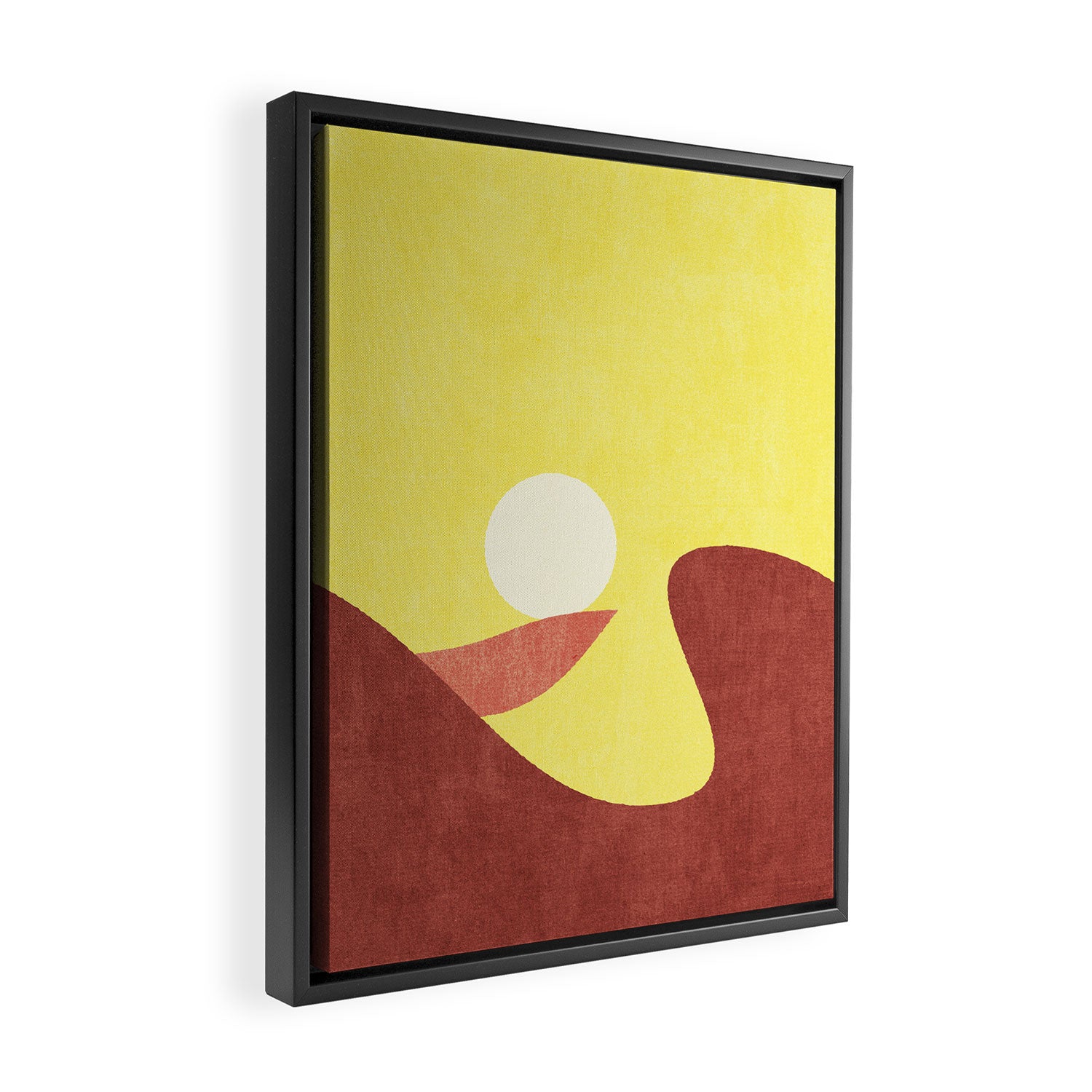 LANDSHAPES / Desert - Sunset Framed Canvas Print Gallery Image 2
