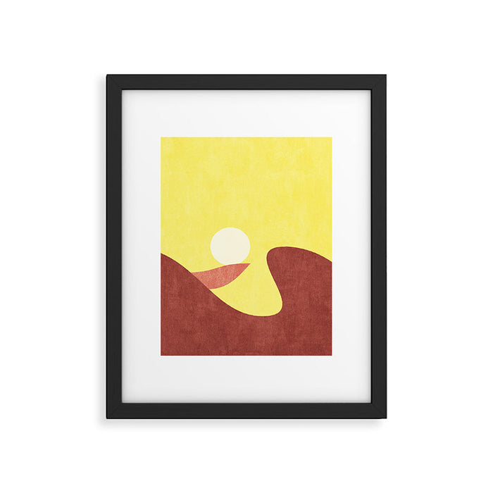 LANDSHAPES / Desert - Sunset Framed Art Print Gallery Image 1