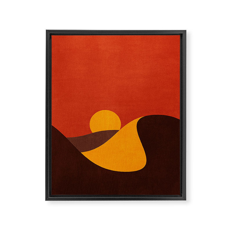 LANDSHAPES - Desert - sunset Framed Canvas Print Gallery Image 6
