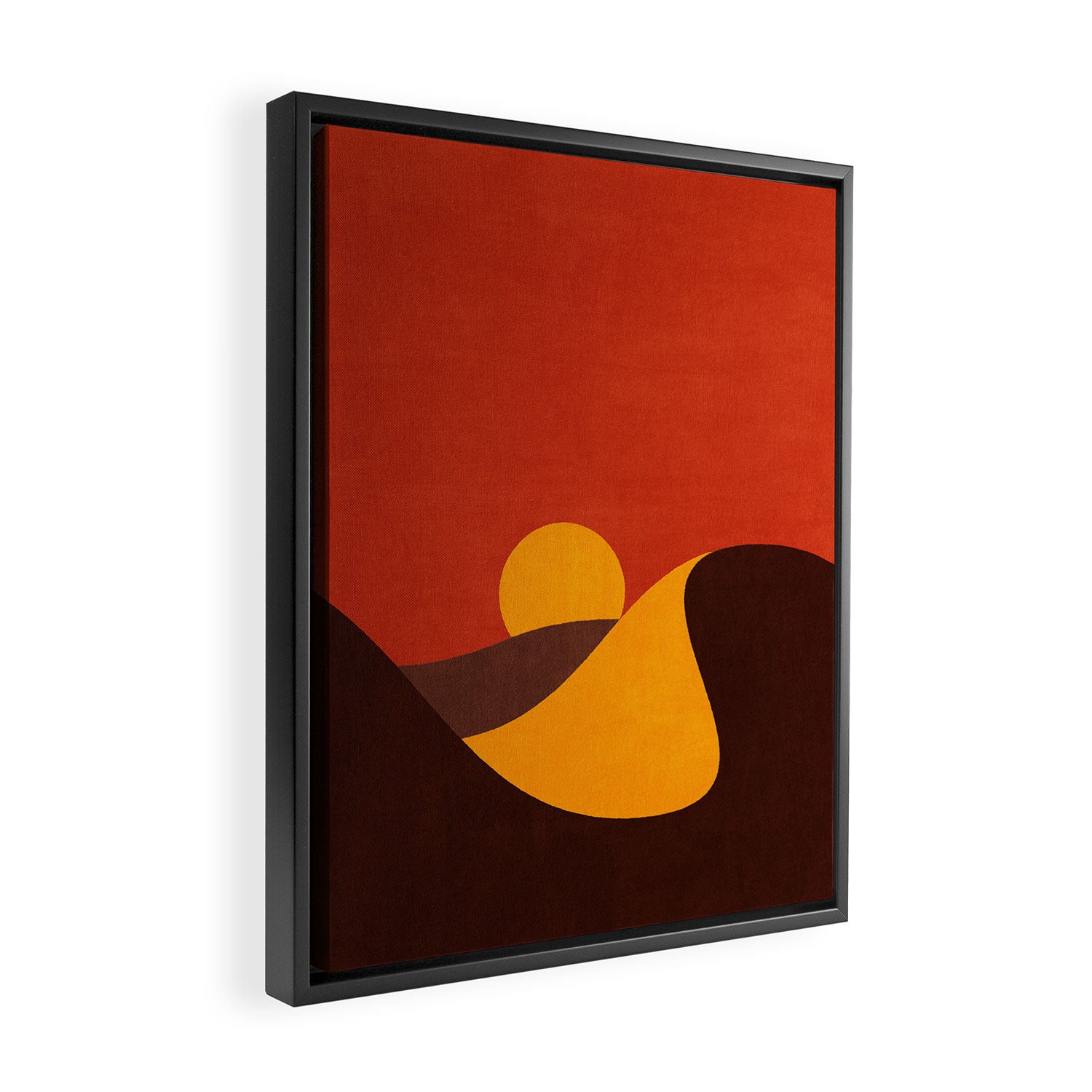LANDSHAPES - Desert - sunset Framed Canvas Print Gallery Image 2