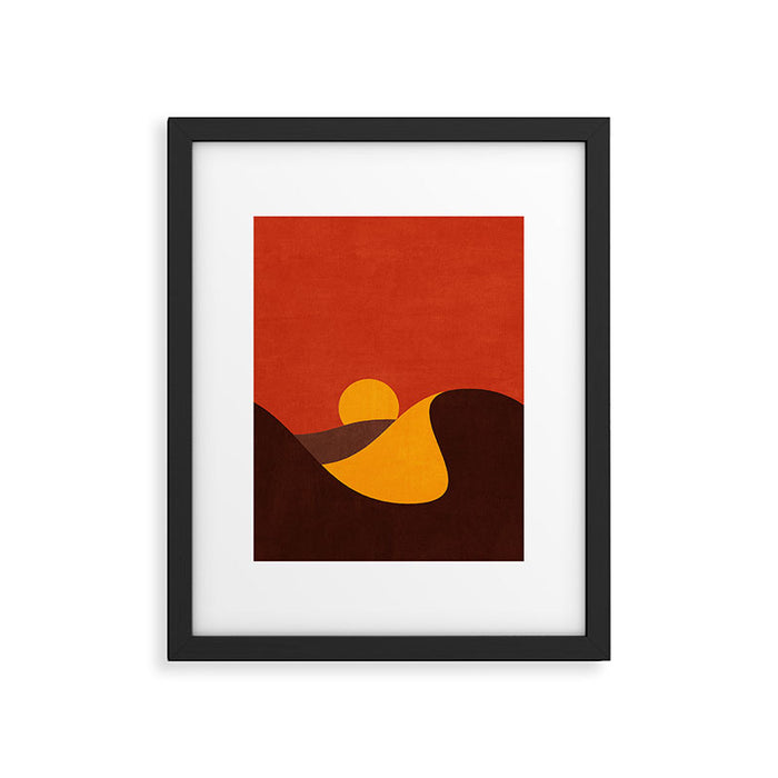 LANDSHAPES - Desert - sunset Framed Art Print Gallery Image 1