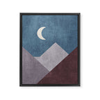 LANDSHAPES / Mountains - Night Framed Canvas Print Gallery Image 6
