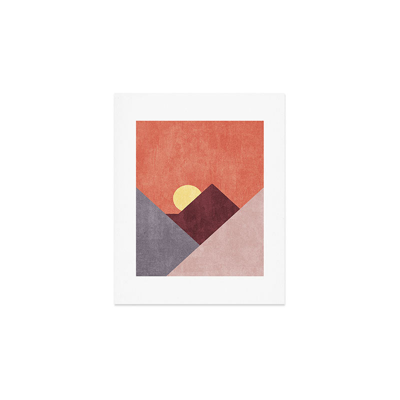 LANDSHAPES / Mountains - Sunset Art Print Gallery Image 1