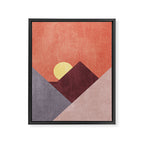 LANDSHAPES / Mountains - Sunset Framed Canvas Print Gallery Image 6