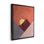 LANDSHAPES / Mountains - Sunset Framed Canvas Print Gallery Image 2