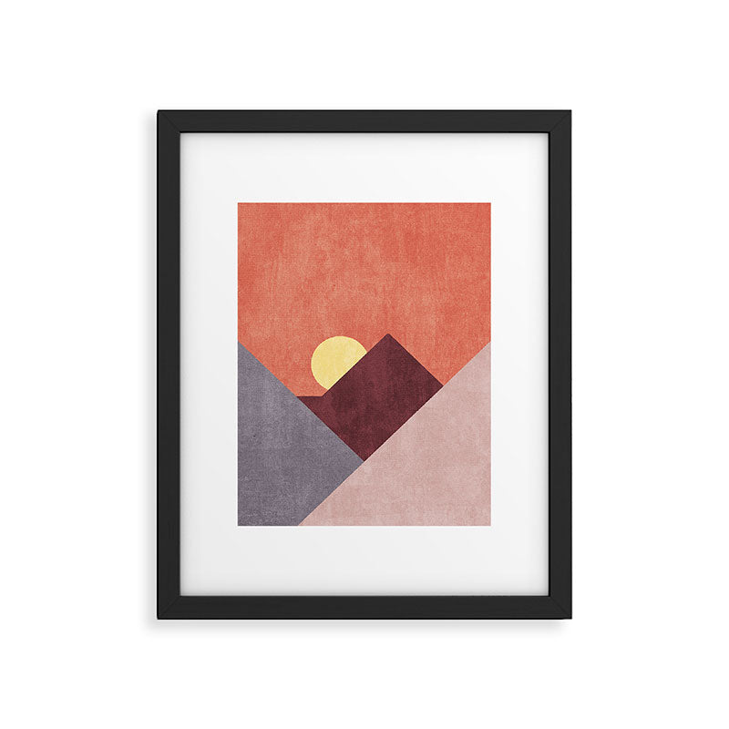LANDSHAPES / Mountains - Sunset Framed Art Print Gallery Image 5