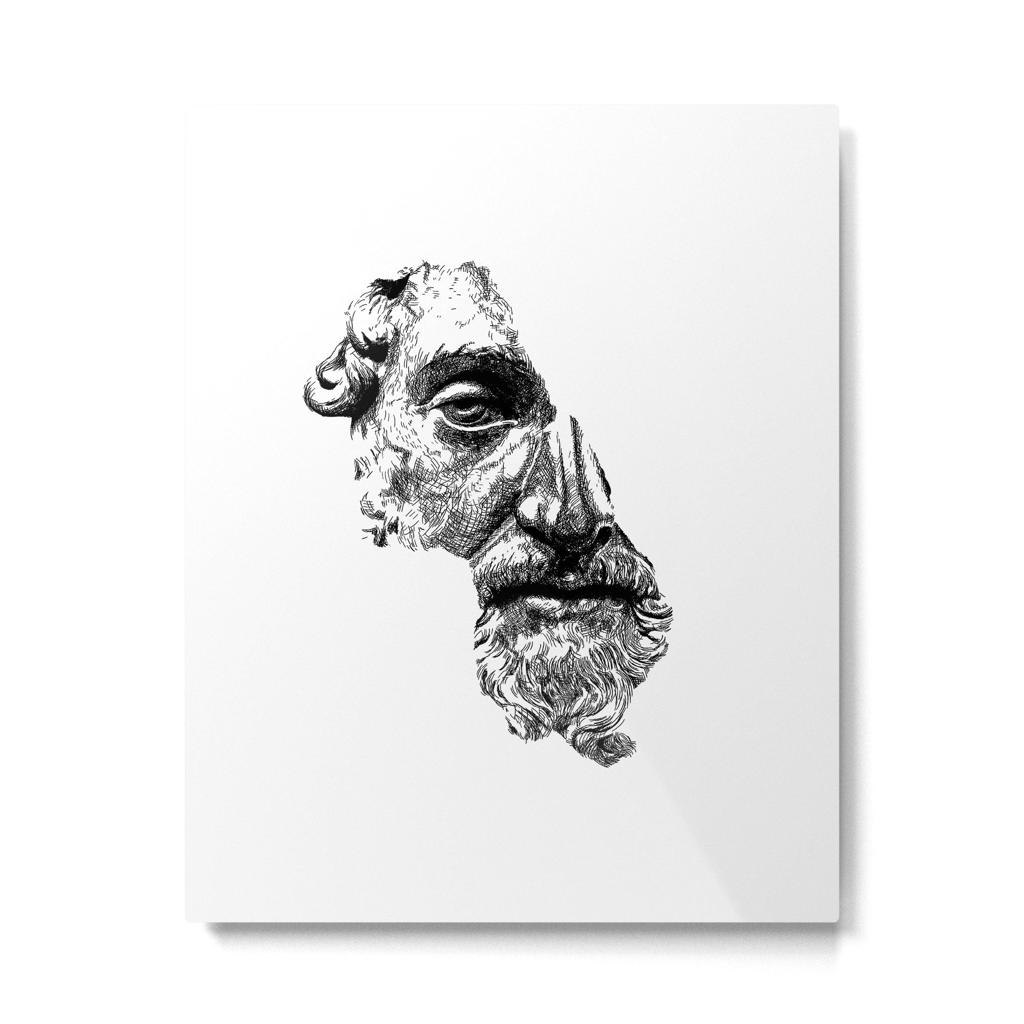 MARCUS AURELIUS ANTONINUS AUGUSTUS / Black Metal Print Gallery Image 4
