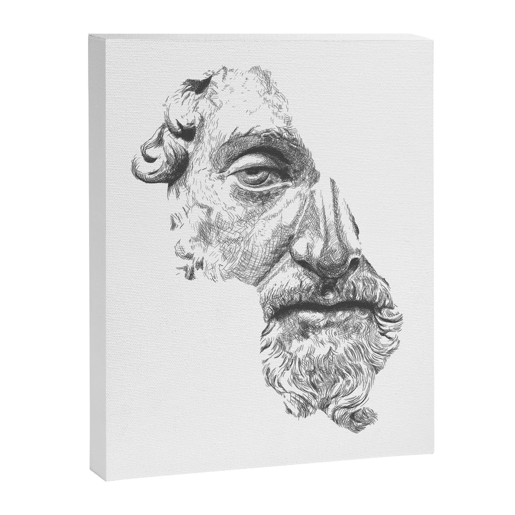 MARCUS AURELIUS ANTONINUS AUGUSTUS / black / white Canvas Print Gallery Image 6