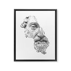 MARCUS AURELIUS ANTONINUS AUGUSTUS / black / white Framed Canvas Print Gallery Image 6