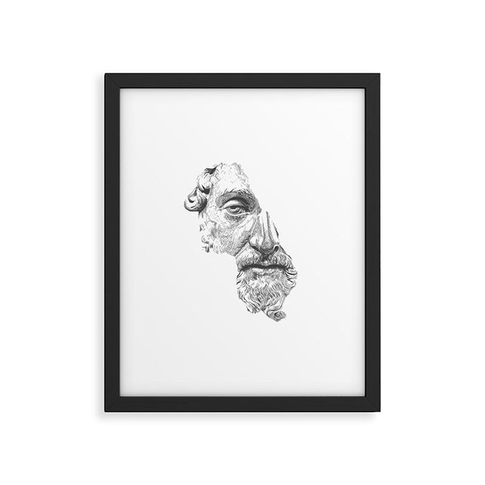 MARCUS AURELIUS ANTONINUS AUGUSTUS / black / white Framed Art Print Gallery Image 1