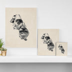 MARCUS AURELIUS ANTONINUS AUGUSTUS / Ink Canvas Print Gallery Image 3