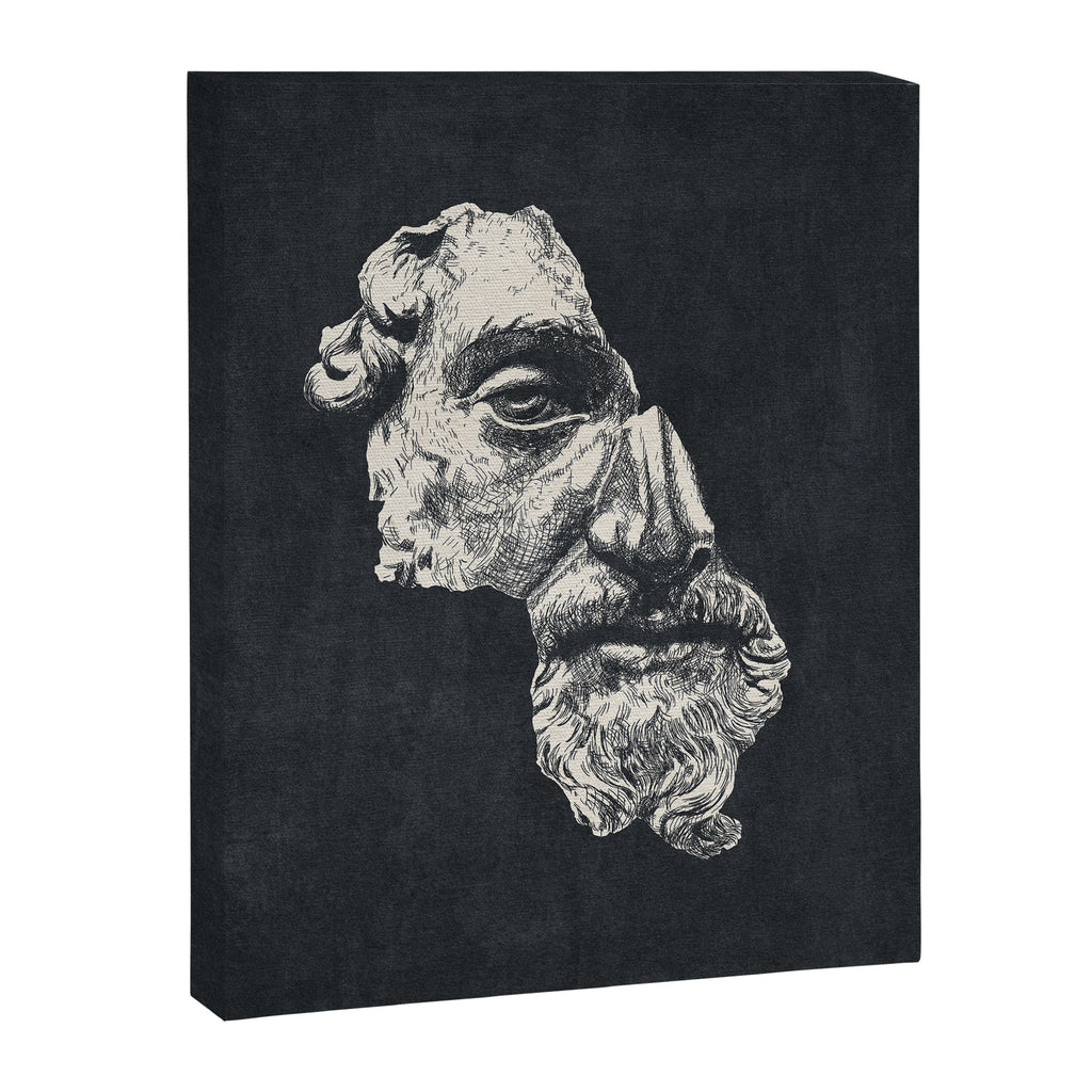 MARCUS AURELIUS ANTONINUS AUGUSTUS / Ink - Dark Canvas Print Gallery Image 6