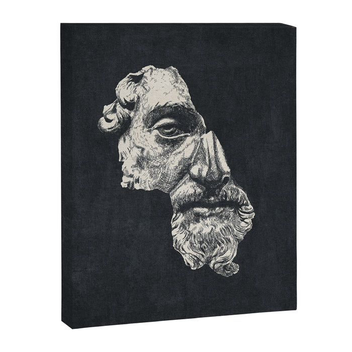MARCUS AURELIUS ANTONINUS AUGUSTUS / Ink - Dark Canvas Print Gallery Image 1