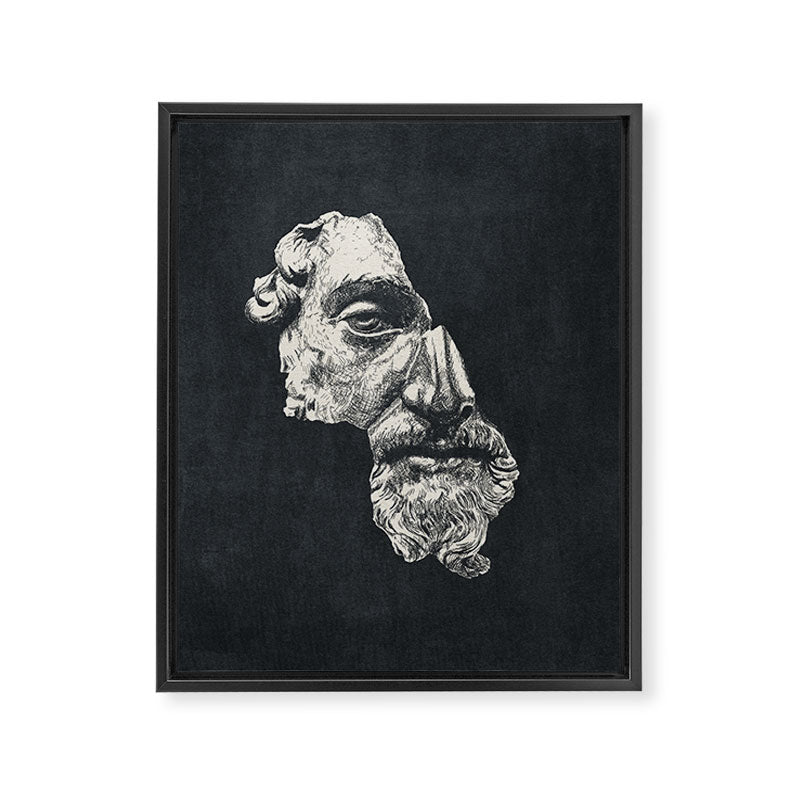 MARCUS AURELIUS ANTONINUS AUGUSTUS / Ink - Dark Framed Canvas Print Gallery Image 6