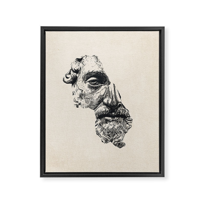 MARCUS AURELIUS ANTONINUS AUGUSTUS / Ink Framed Canvas Print Gallery Image 3