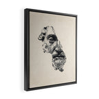 MARCUS AURELIUS ANTONINUS AUGUSTUS / Ink Framed Canvas Print Gallery Image 2