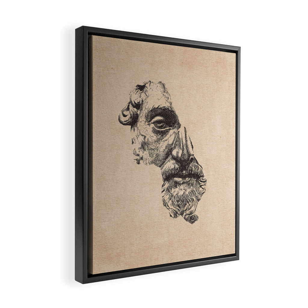 MARCUS AURELIUS ANTONINUS AUGUSTUS / Pencil Framed Canvas Print Gallery Image 2
