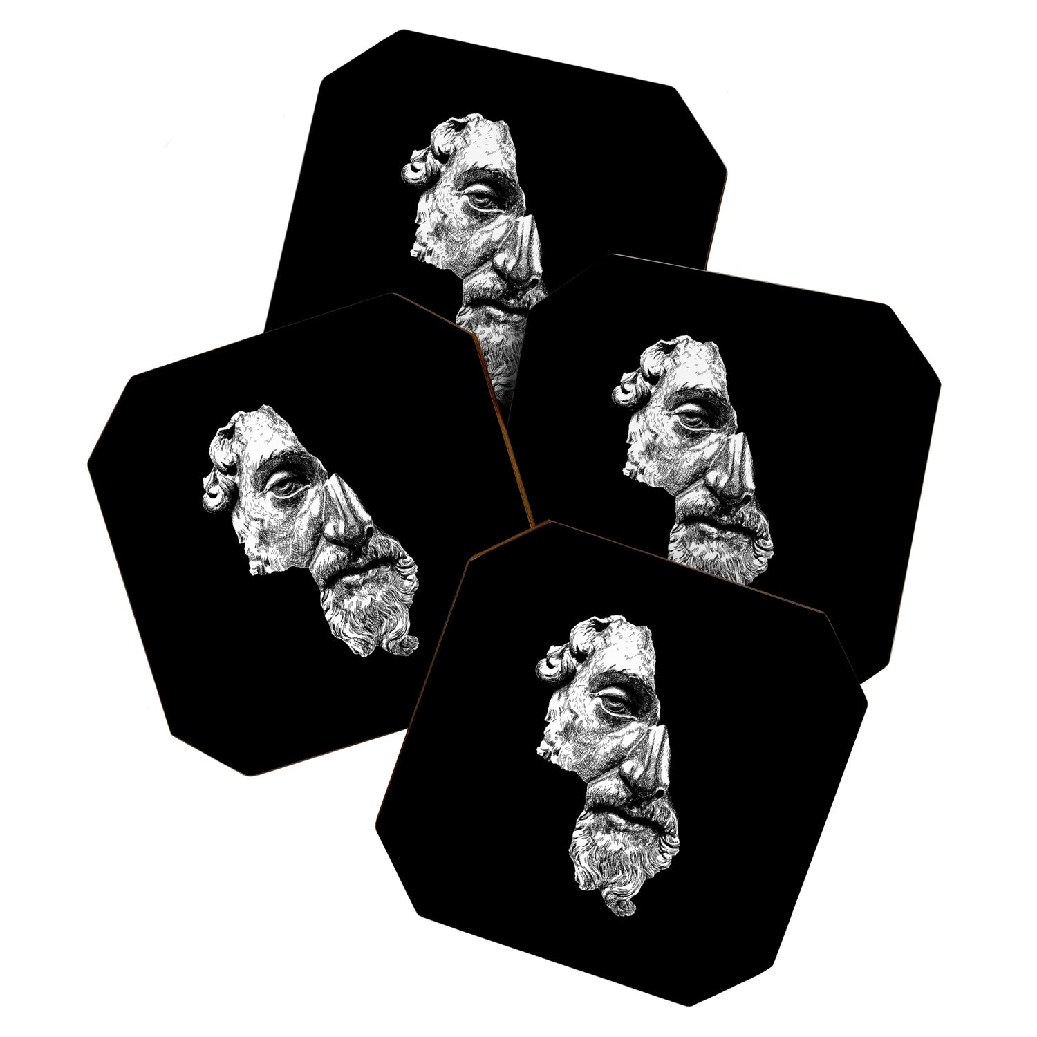 MARCUS AURELIUS ANTONINUS AUGUSTUS / White Coaster Gallery Image 1
