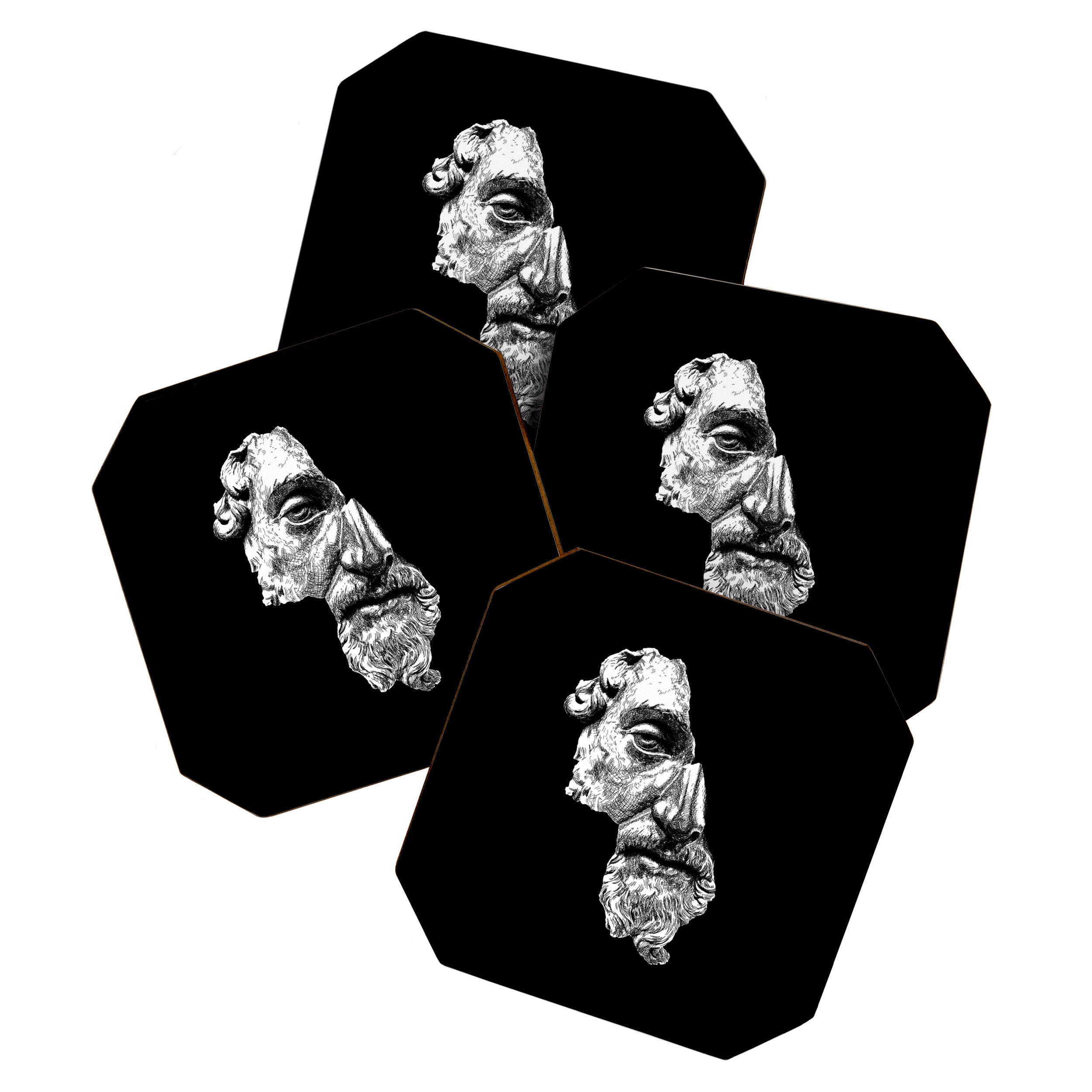 MARCUS AURELIUS ANTONINUS AUGUSTUS / White Coaster Gallery Image 1