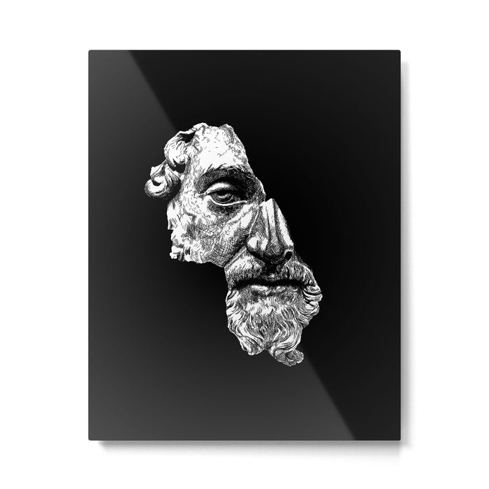 MARCUS AURELIUS ANTONINUS AUGUSTUS / White Metal Print Gallery Image 1