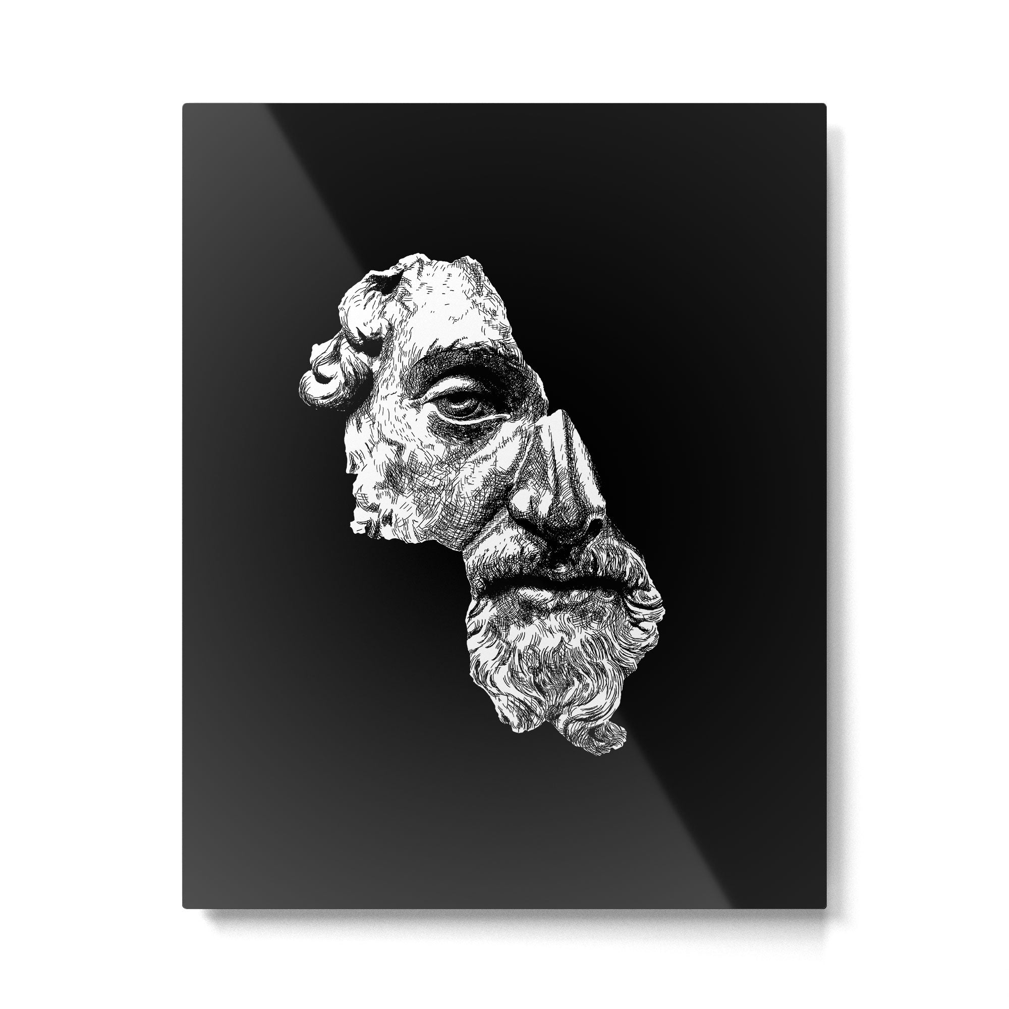 MARCUS AURELIUS ANTONINUS AUGUSTUS / White Metal Print Gallery Image 4