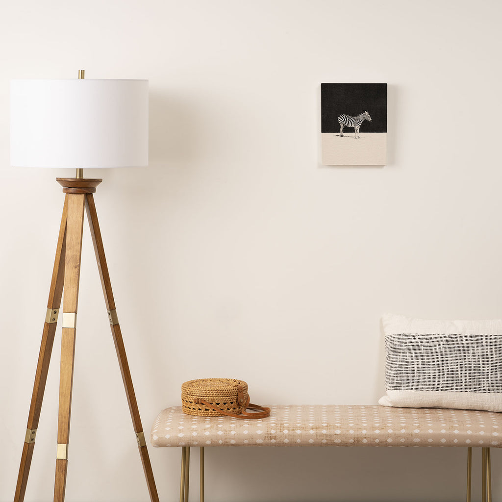 MINIMAL ANIMAL / Zebra Canvas Print Gallery Image 2