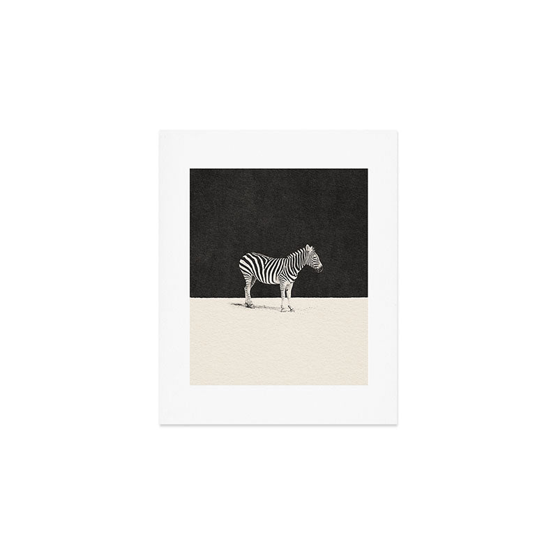 MINIMAL ANIMAL / Zebra Art Print Gallery Image 1