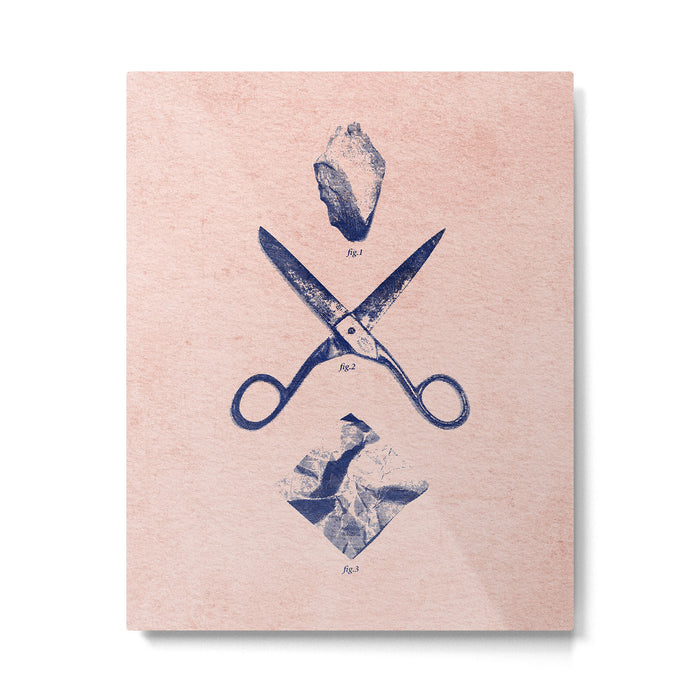 PLAY / Rock Scissors Paper Metal Print Gallery Image 1