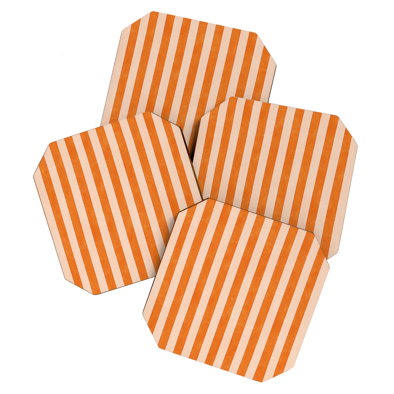STRIPES 001 D - Pumpkin Coaster Gallery Image 1