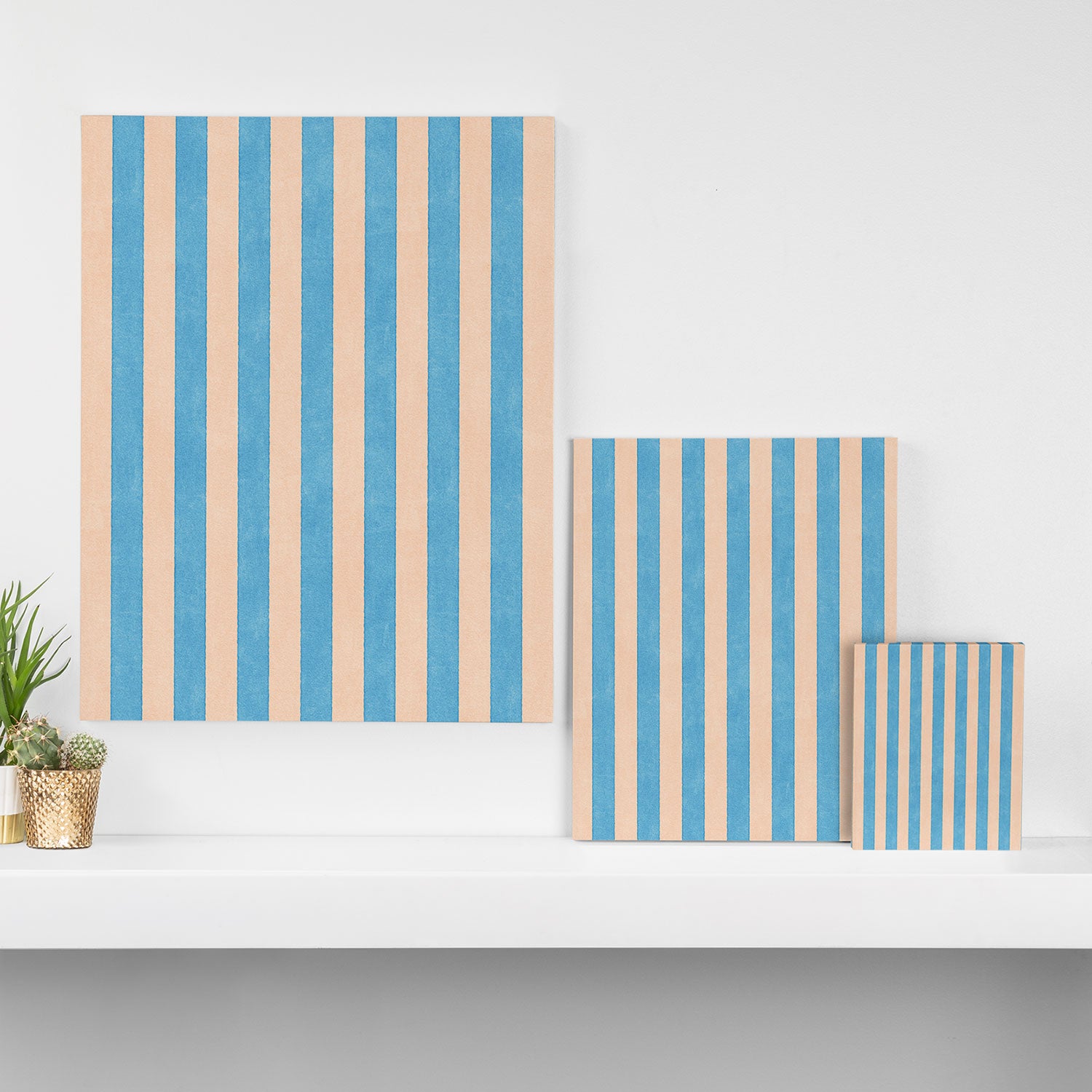 STRIPES 001 G - Lake Canvas Print Gallery Image 3