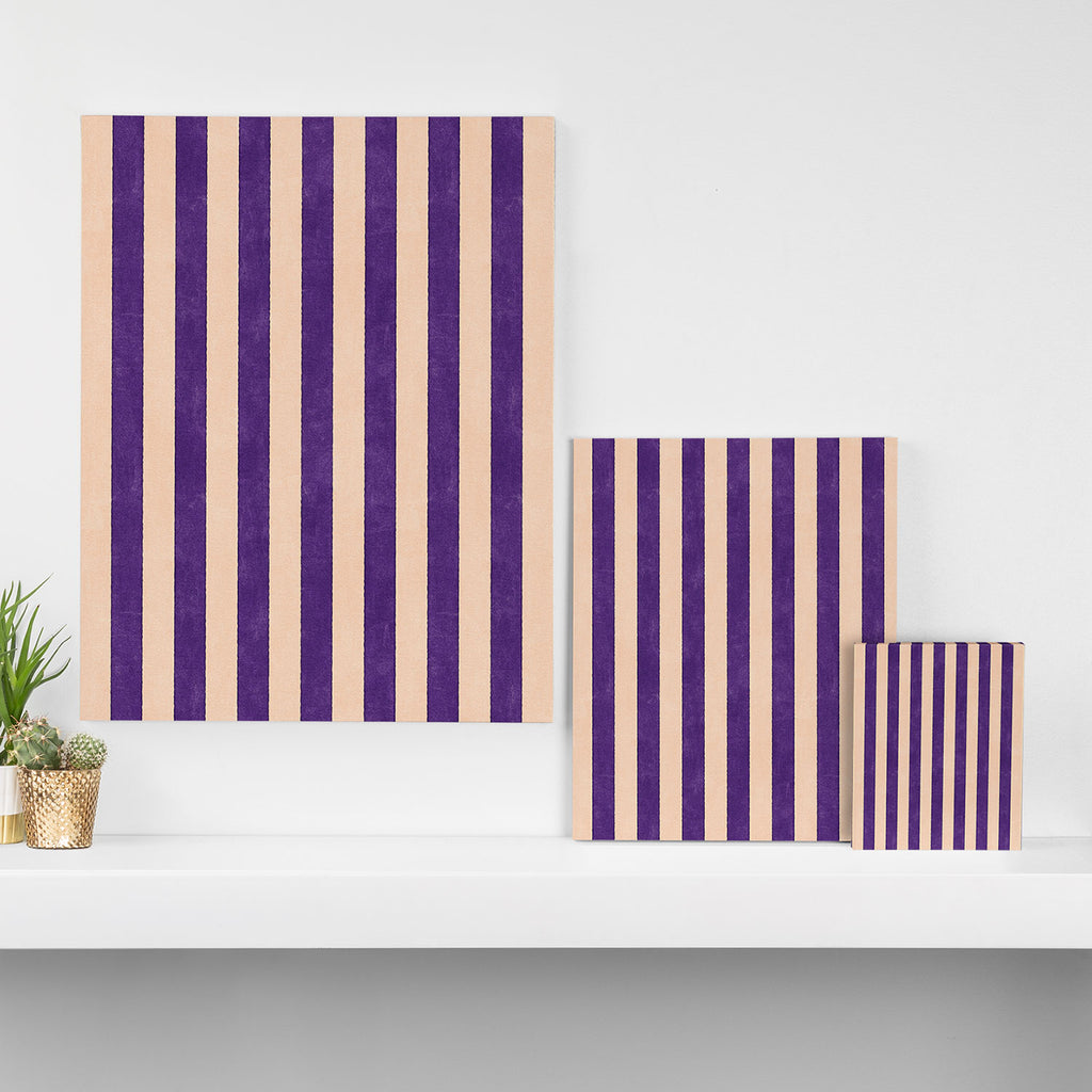 STRIPES 001 H - Fig Canvas Print Gallery Image 3