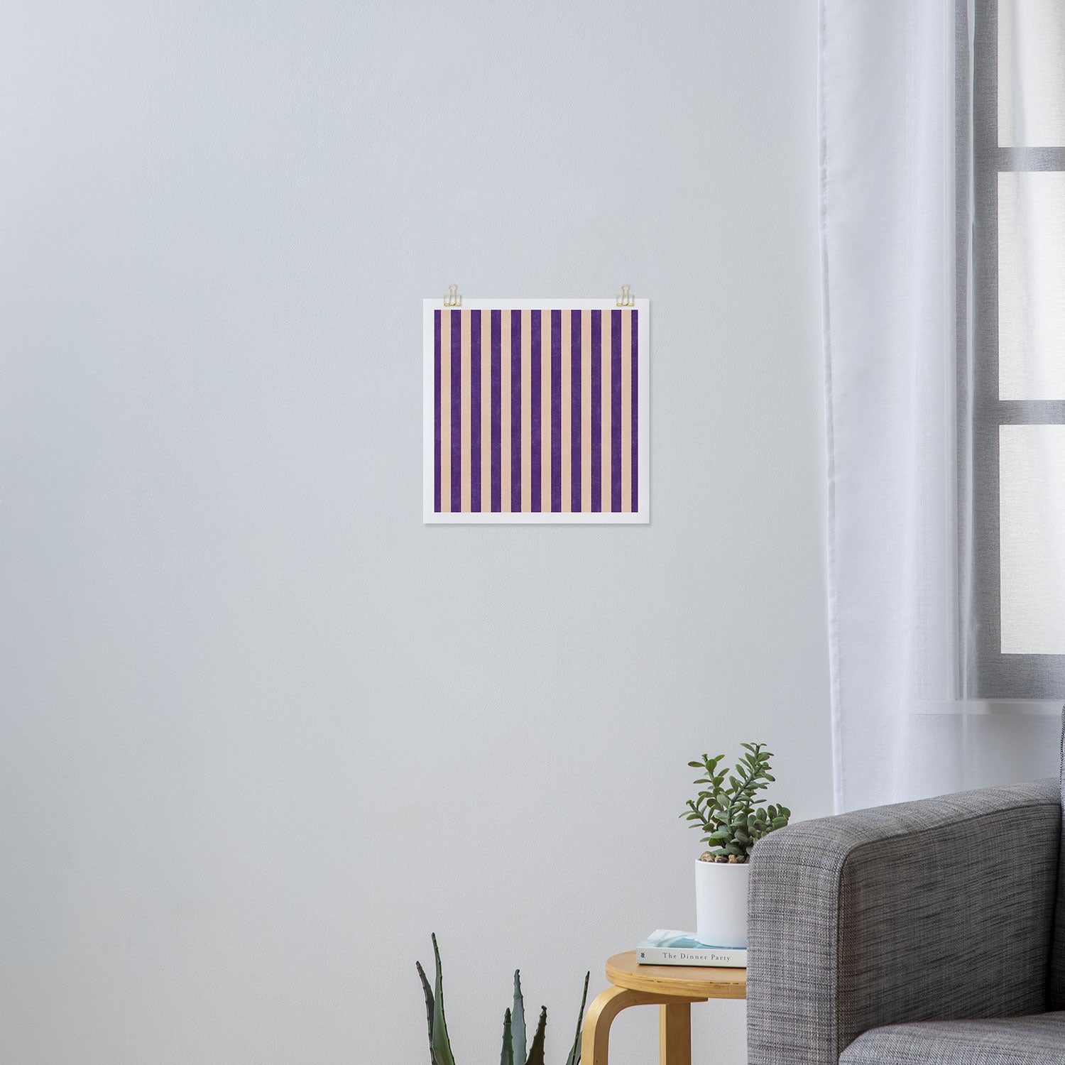 STRIPES 001 H - Fig Art Print Gallery Image 3