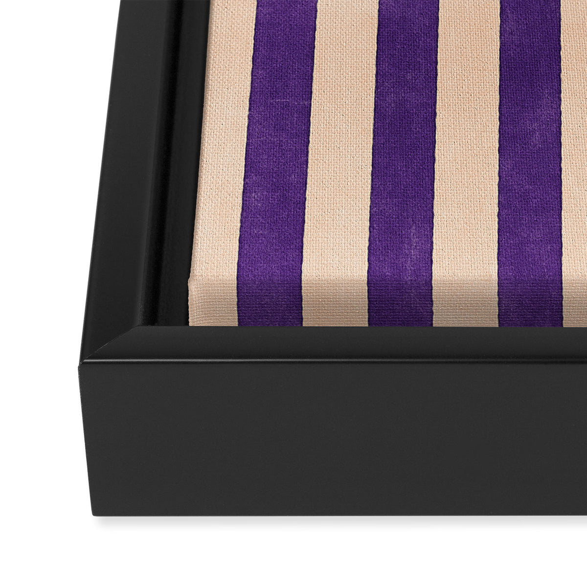 STRIPES 001 H - Fig Framed Canvas Print Gallery Image 3
