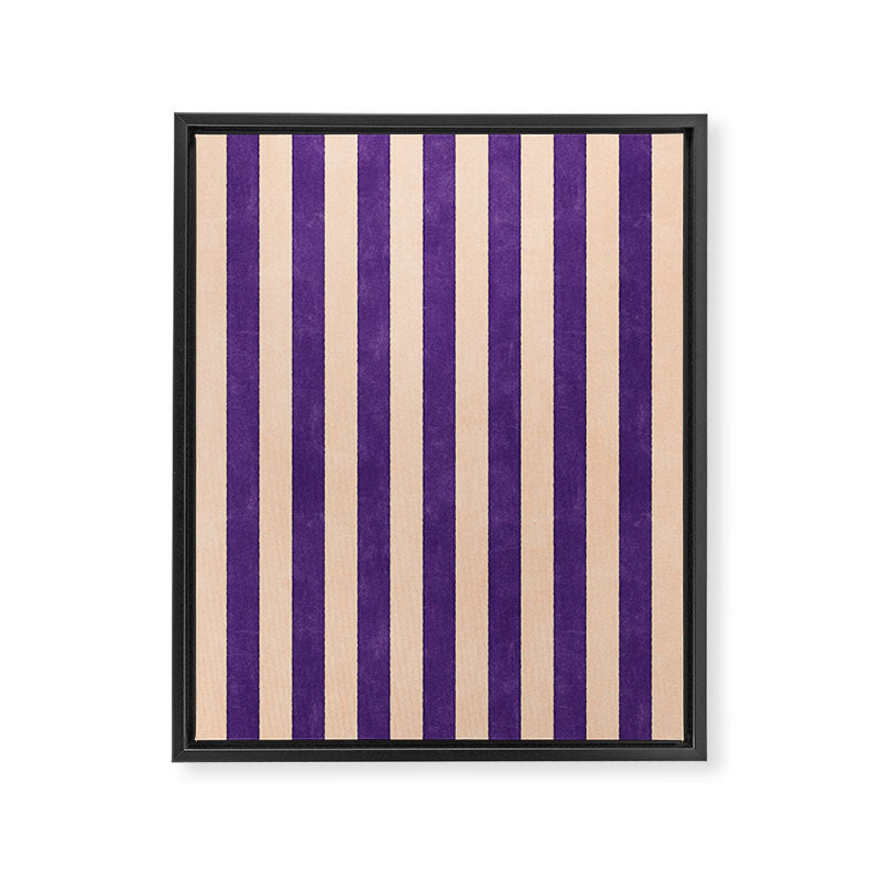 STRIPES 001 H - Fig Framed Canvas Print Gallery Image 8
