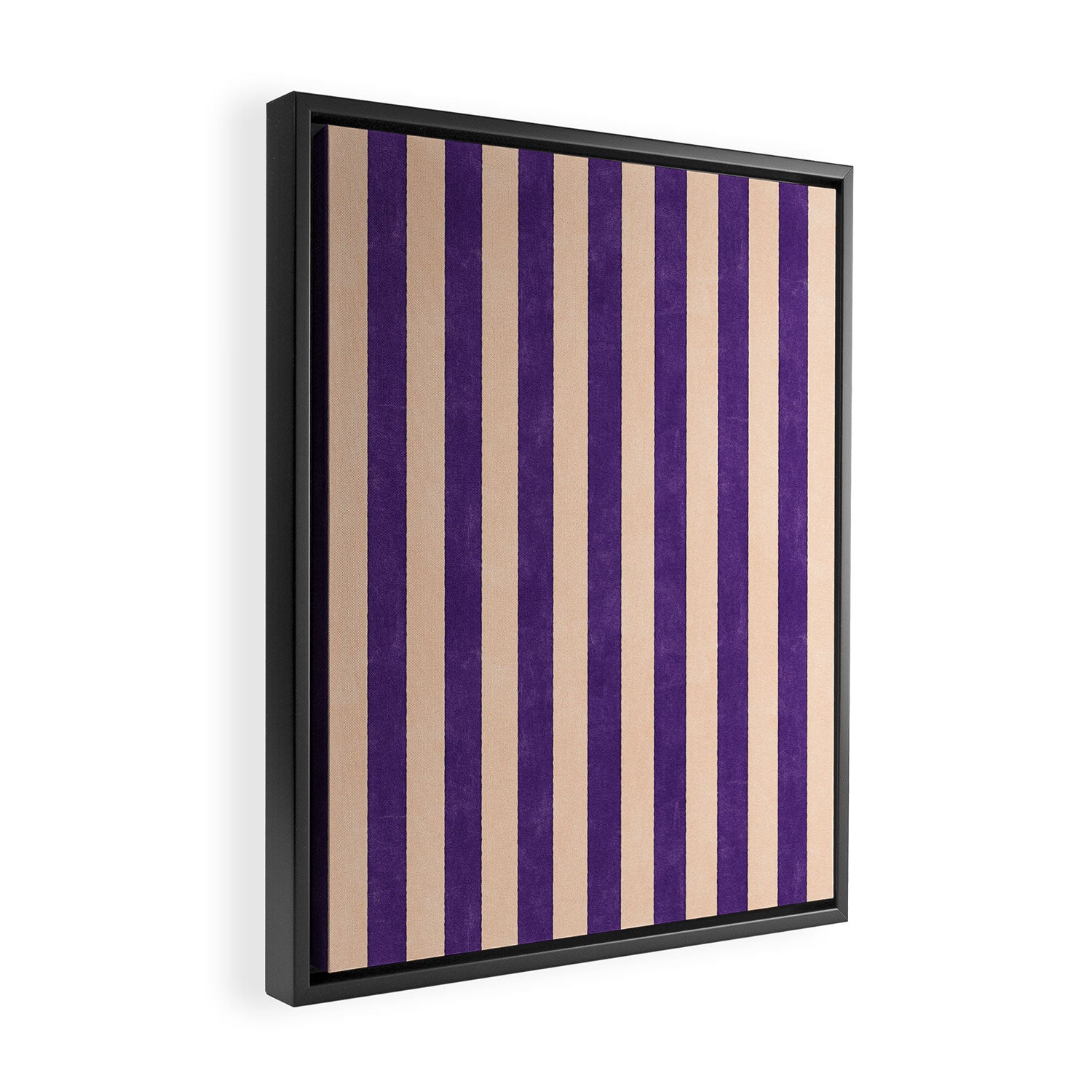 STRIPES 001 H - Fig Framed Canvas Print Gallery Image 2
