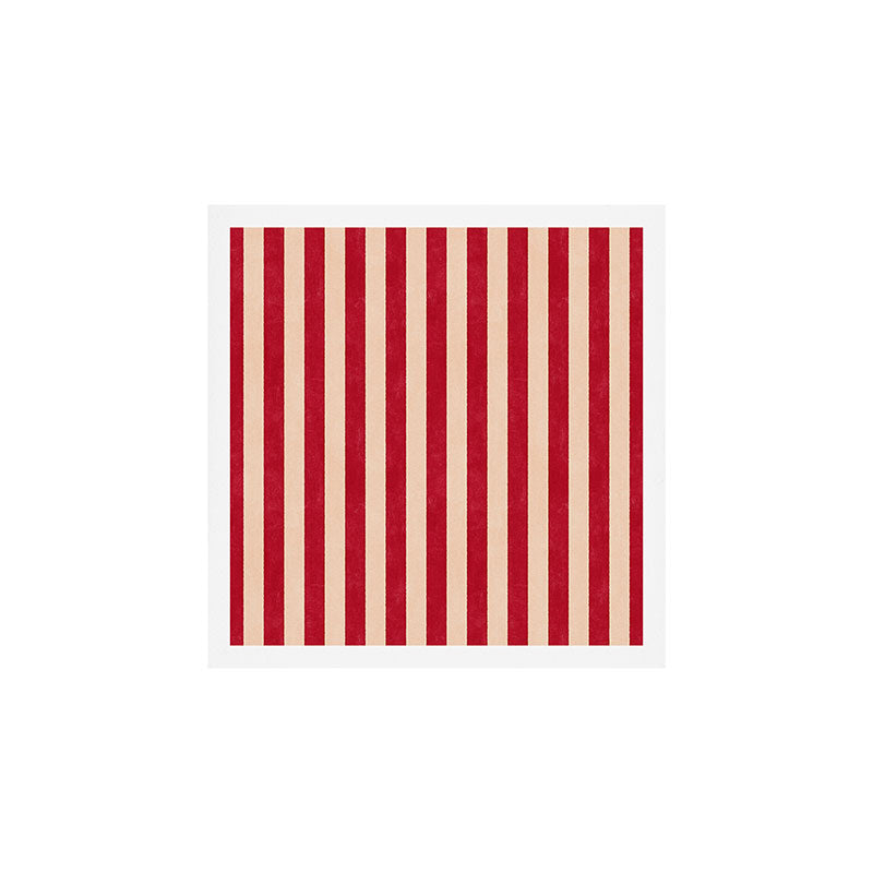 STRIPES 001 L - Tomato Art Print Gallery Image 1