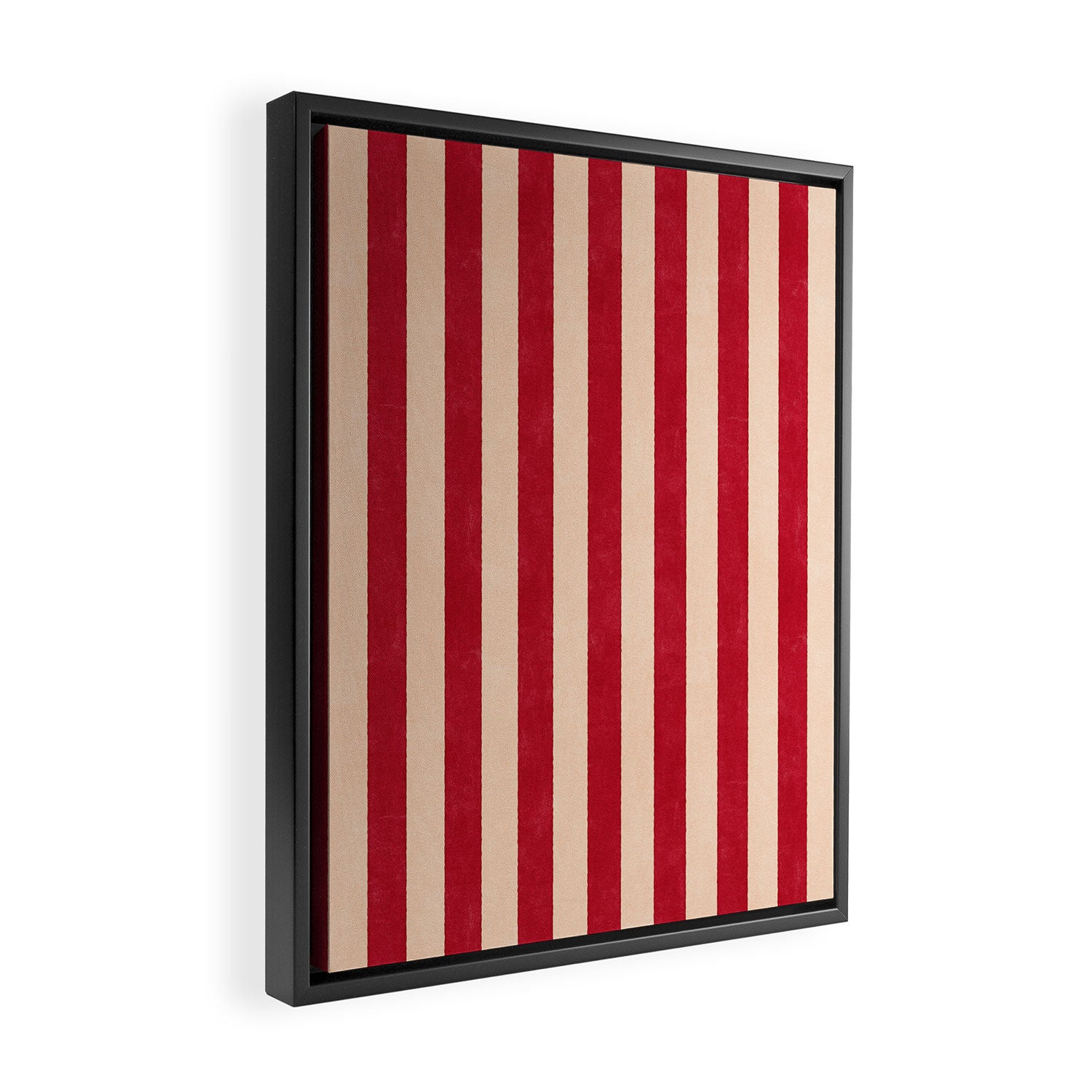 STRIPES 001 L - Tomato Framed Canvas Print Gallery Image 2