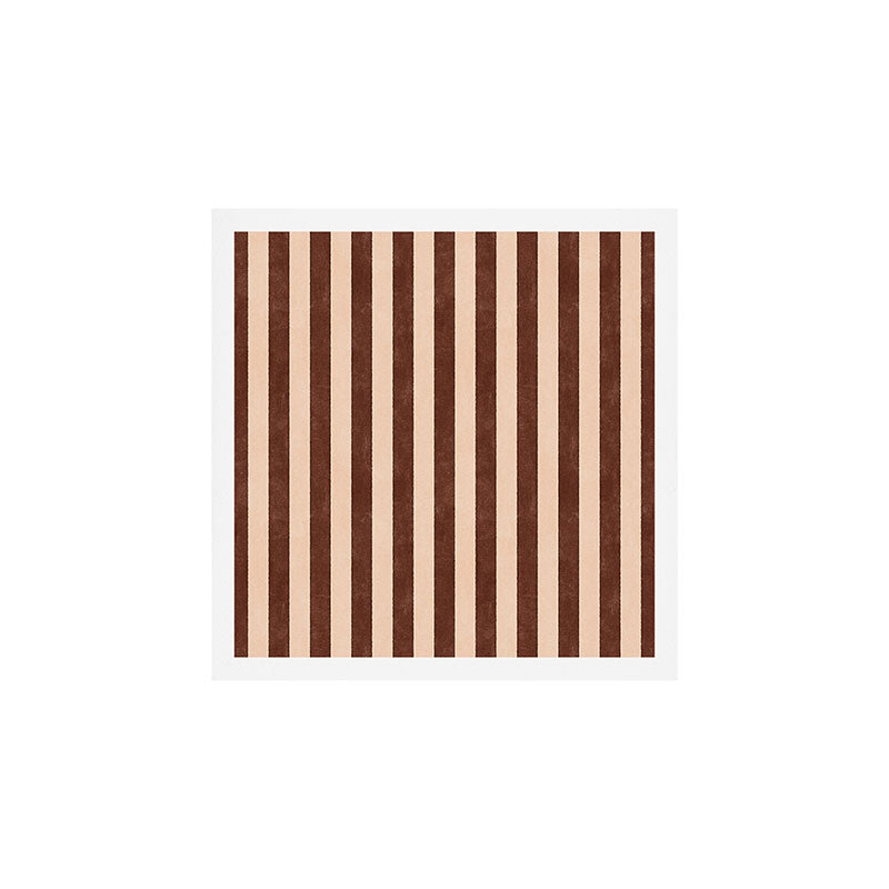 STRIPES 001 M - Cacao Art Print Gallery Image 1