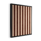 STRIPES 001 M - Cacao Framed Canvas Print Gallery Image 2