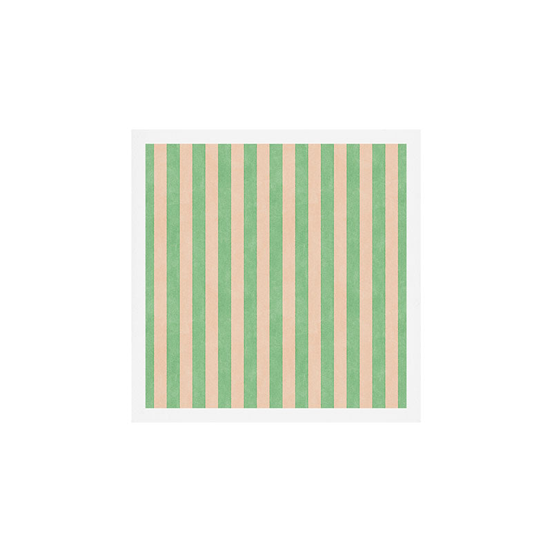 STRIPES 001 N - Lime Art Print Gallery Image 1