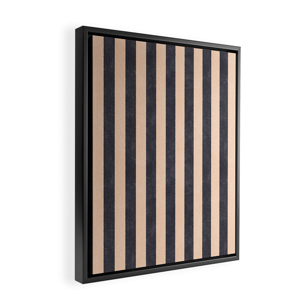 STRIPES 001 P - Basaltic Framed Canvas Print Gallery Image 2