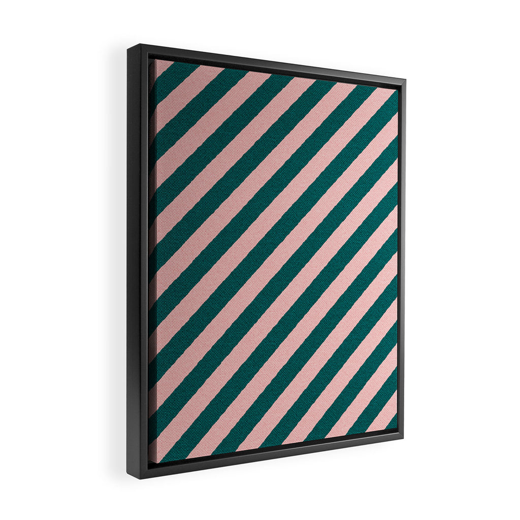 STRIPES - 002 - a Framed Canvas Print Gallery Image 2