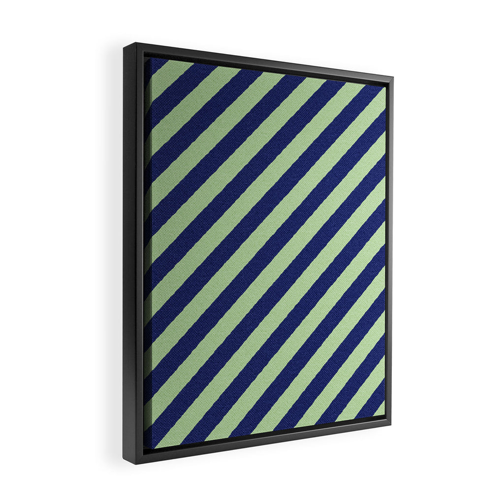 STRIPES - 002 - d Framed Canvas Print Gallery Image 2
